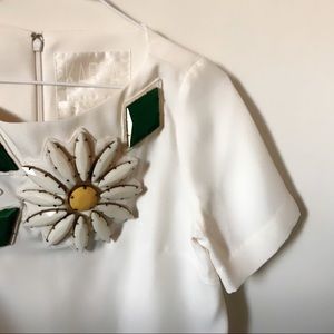 gorgeous karta NWT beaded daisy $160 blouse small